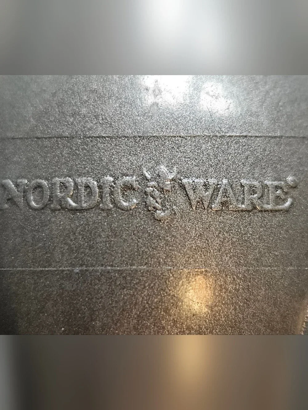 12 Cup Nordic Ware Gray Fluted Cast Aluminum  Pound Cake Pan Made in USA